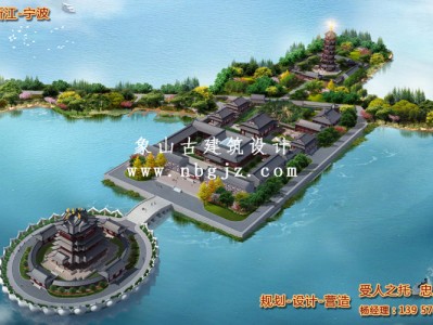 杭州寺庙建筑整体规划设计