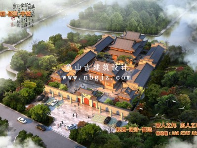 杭州天福寺重建规划效果图