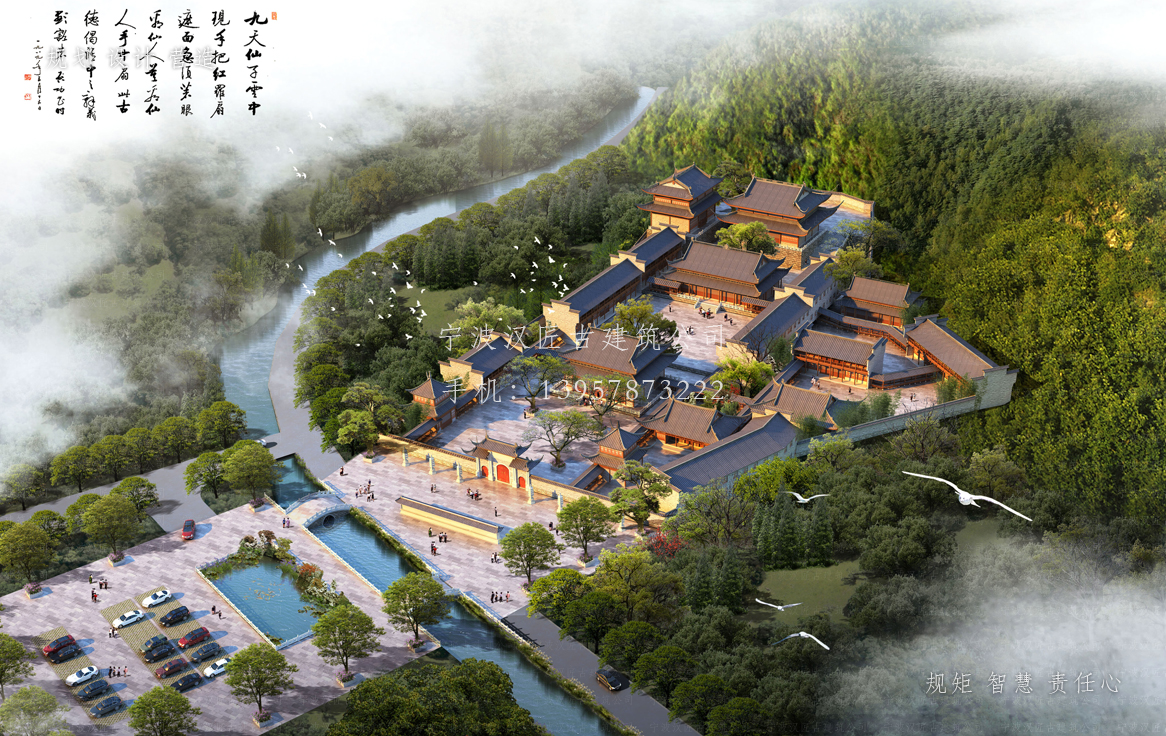 杭州资教寺总体建筑规划方案图